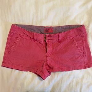 Pink chino shorts